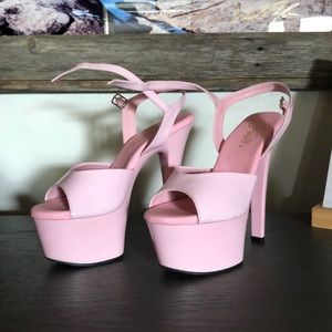 Pleaser hot pink heels